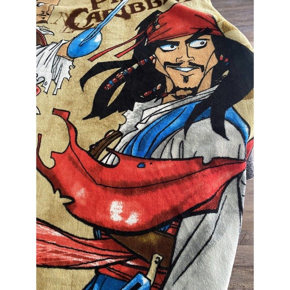 Disney Pirates of the Caribbean Plush Throw Blanket - Picture 2 of 5